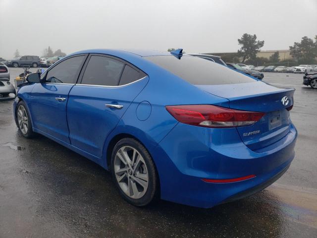 KMHD84LF5HU224561 - 2017 HYUNDAI ELANTRA SE BLUE photo 2