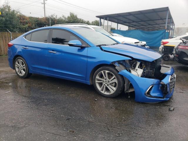 KMHD84LF5HU224561 - 2017 HYUNDAI ELANTRA SE BLUE photo 4