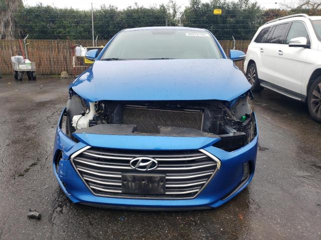 KMHD84LF5HU224561 - 2017 HYUNDAI ELANTRA SE BLUE photo 5