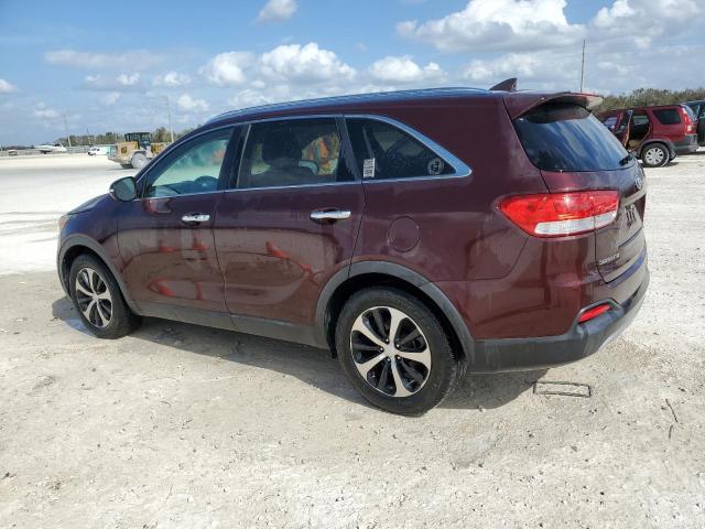 5XYPH4A53GG176232 - 2016 KIA SORENTO EX MAROON photo 2