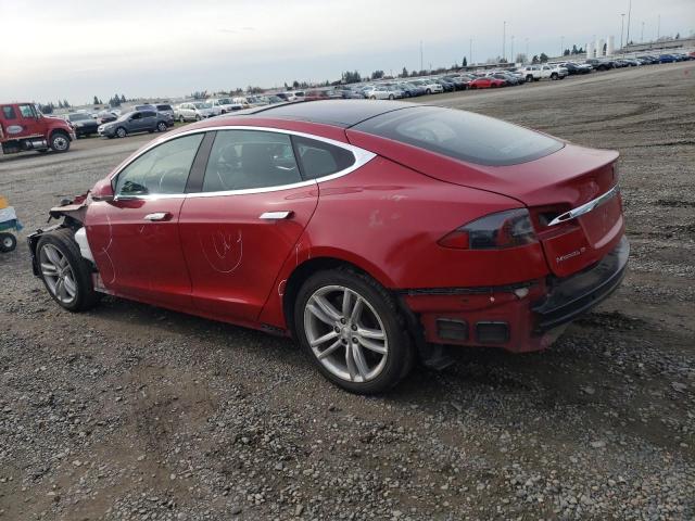 5YJSA1E29GF132403 - 2016 TESLA MODEL S 红色 照片 2