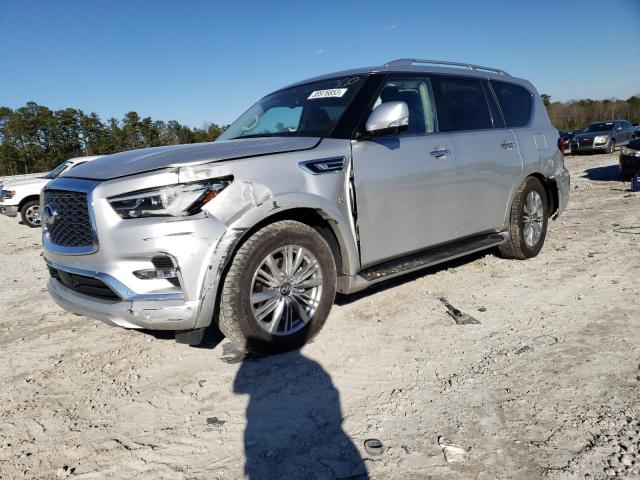 JN8AZ2NF6L9702136 - 2020 INFINITI QX80 LUXE SILVER photo 1