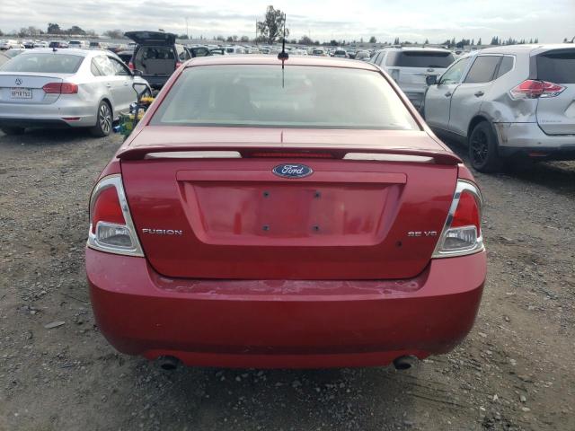 3FAHP07138R202846 - 2008 FORD FUSION SE RED photo 6