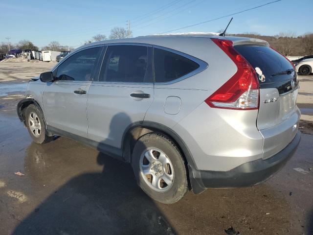 5J6RM4H32DL013557 - 2013 HONDA CR-V LX SILVER photo 2