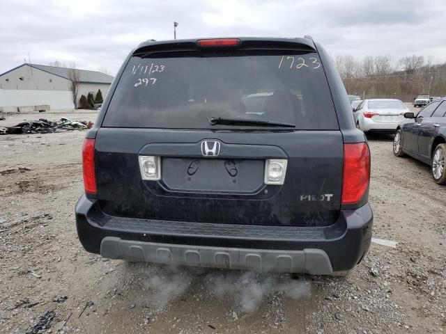 2HKYF18454H561723 - 2004 HONDA PILOT EX BLACK photo 6