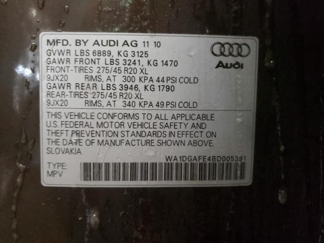 WA1DGAFE4BD005391 - 2011 AUDI Q7 PRESTIGE BROWN photo 13