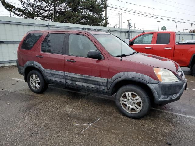 JHLRD78823C016625 - 2003 HONDA CR-V EX BURGUNDY photo 4