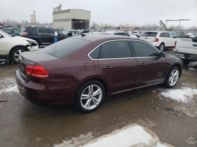 1VWBN7A34EC090574 - 2014 VOLKSWAGEN PASSAT SE MAROON photo 3