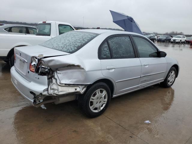 1HGES16542L060018 - 2002 HONDA CIVIC LX SILVER photo 3