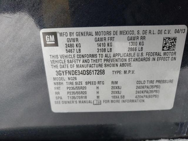 3GYFNDE34DS617268 - 2013 CADILLAC SRX PERFORMANCE COLLECTION Қара фото 13