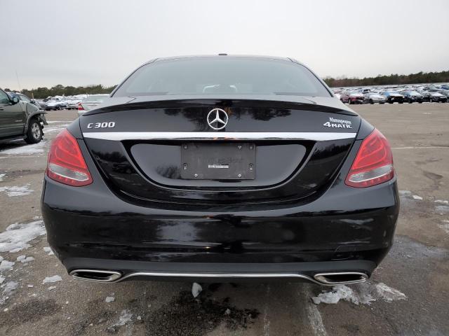 55SWF4KB6JU281589 - 2018 MERCEDES-BENZ C 300 4MATIC BLACK photo 6