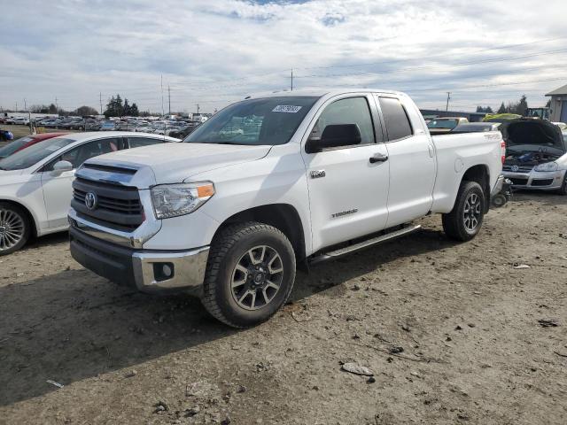 5TFUY5F10FX473954 - 2015 TOYOTA TUNDRA DOUBLE CAB SR/SR5 WHITE photo 1