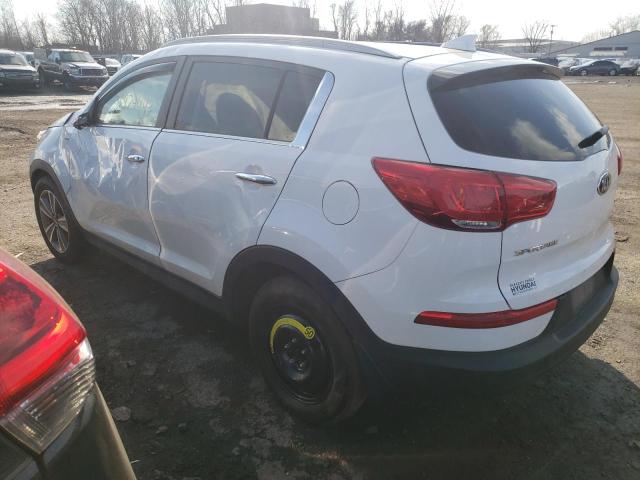 KNDPCCA61E7641859 - 2014 KIA SPORTAGE SX WHITE photo 2