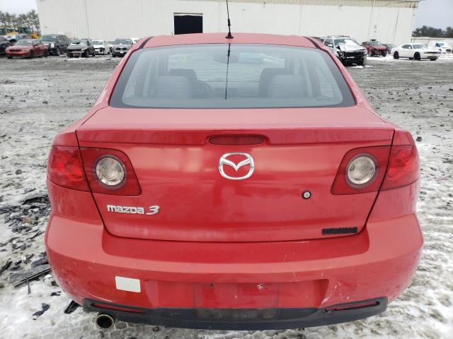 JM1BK12F661418351 - 2006 MAZDA 3 I RED photo 6