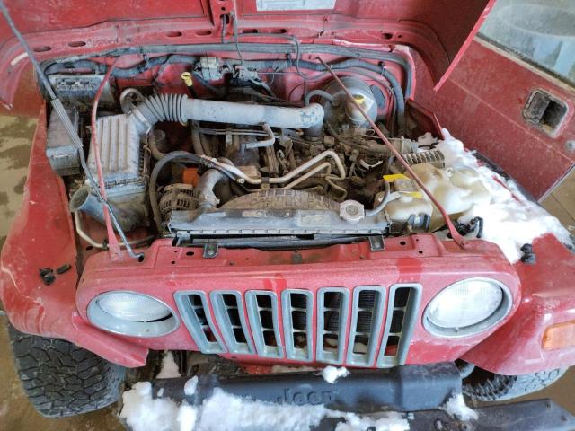 1J4FA39S03P332443 - 2003 JEEP WRANGLER COMMANDO RED photo 11