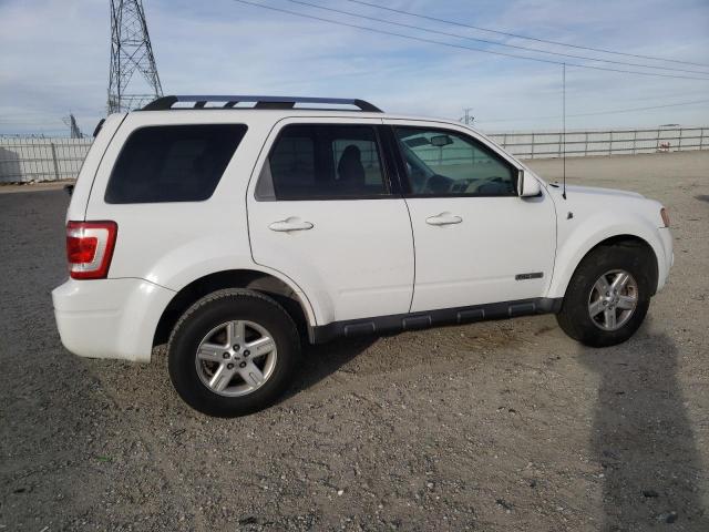 1FMCU49H38KB35888 - 2008 FORD ESCAPE HEV WHITE photo 3