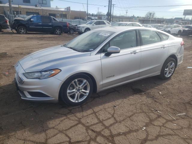 3FA6P0LUXJR221584 - 2018 FORD FUSION SE HYBRID SILVER photo 1