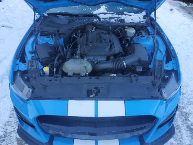 1FA6P8TH6H5209060 - 2017 FORD MUSTANG BLUE photo 11