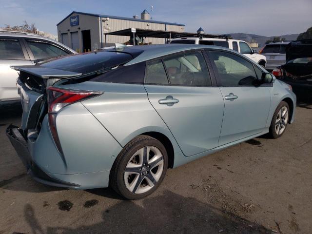 JTDKARFU2J3549753 - 2018 TOYOTA PRIUS BLUE photo 3