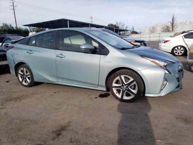 JTDKARFU2J3549753 - 2018 TOYOTA PRIUS BLUE photo 4