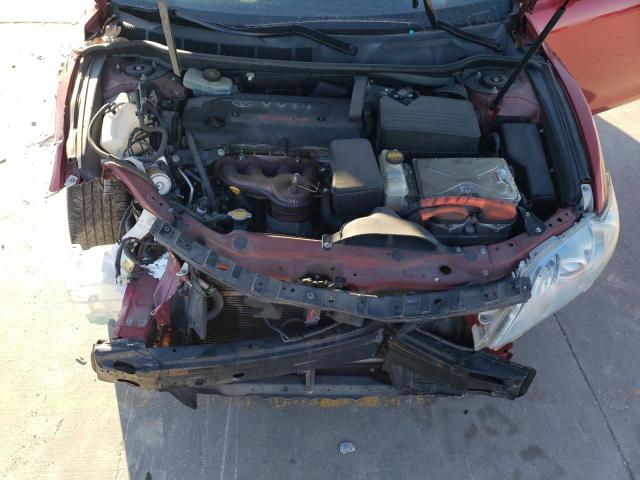 4TNBB46K173034231 - 2007 TOYOTA CAMRY HYBR RED photo 11