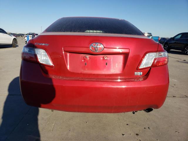 4TNBB46K173034231 - 2007 TOYOTA CAMRY HYBR RED photo 6