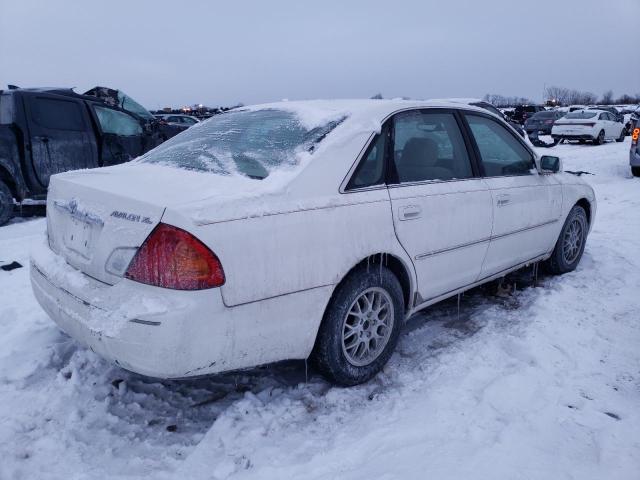 4T1BF28B31U124990 - 2001 TOYOTA AVALON XL WHITE photo 3