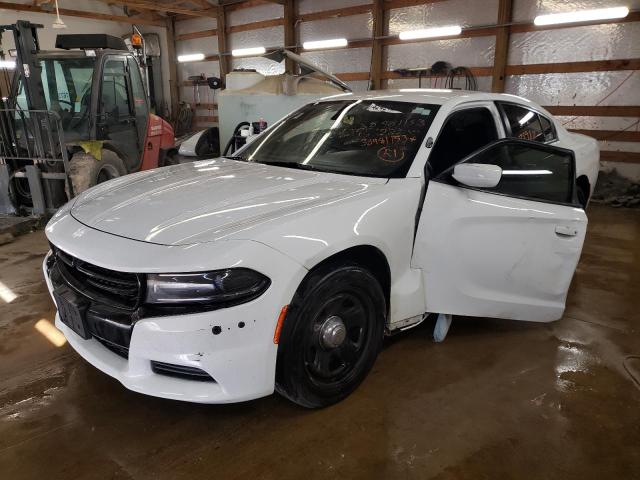 2C3CDXAG3JH210552 - 2018 DODGE CHARGER POLICE WHITE photo 1