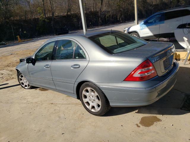 WDBRF61J55F651563 - 2005 MERCEDES-BENZ C 240 GRAY photo 2