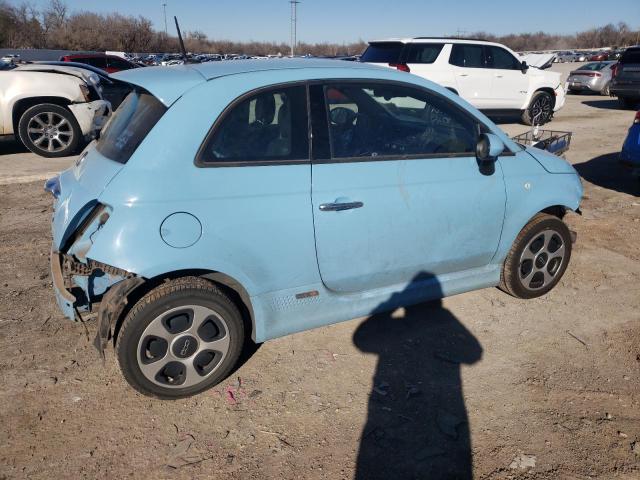 3C3CFFGE1FT507280 - 2015 FIAT 500 ELECTRIC BLUE photo 3