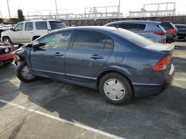 JHMFA36296S026920 - 2006 HONDA CIVIC HYBRID BLUE photo 2