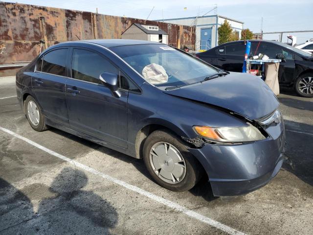 JHMFA36296S026920 - 2006 HONDA CIVIC HYBRID BLUE photo 4