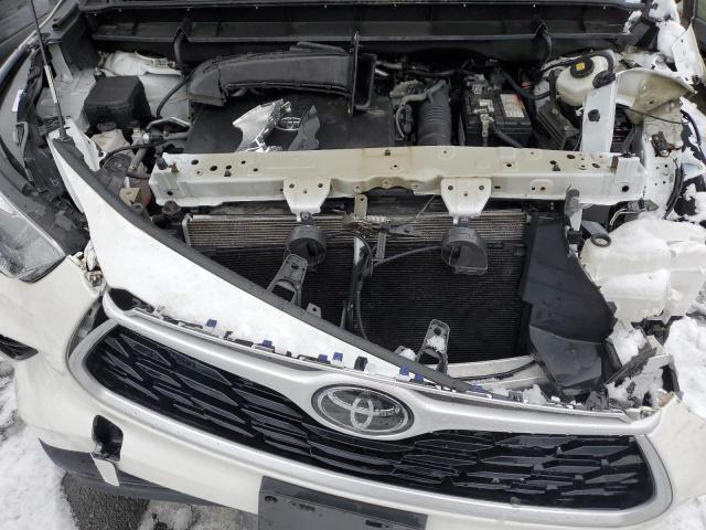 5TDGZRBH1LS506501 - 2020 TOYOTA HIGHLANDER XLE WHITE photo 11