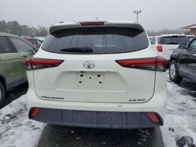 5TDGZRBH1LS506501 - 2020 TOYOTA HIGHLANDER XLE WHITE photo 6