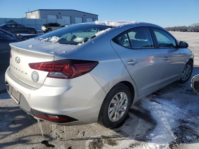 5NPD74LF3KH448257 - 2019 HYUNDAI ELANTRA SE SILVER photo 3