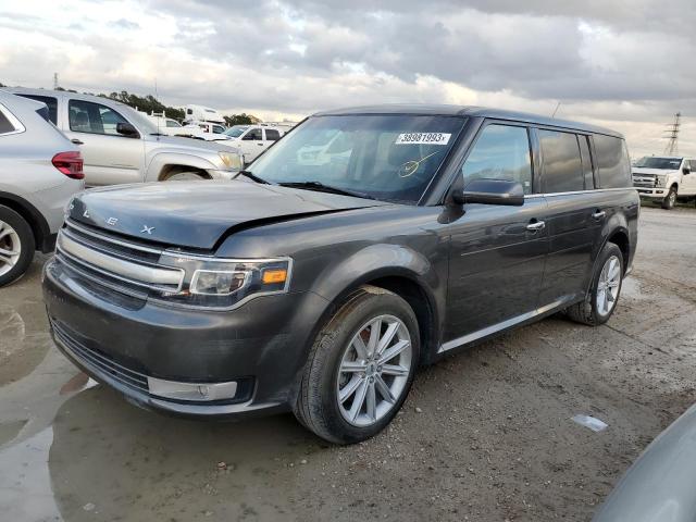 2FMHK6D88JBA13378 - 2018 FORD FLEX LIMITED GRAY photo 1