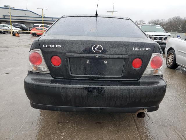 JTHBD182110012960 - 2001 LEXUS IS 300 BLACK photo 6