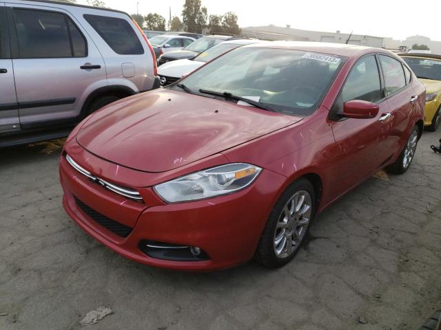 1C3CDFCA4DD133131 - 2013 DODGE DART LIMITED RED photo 2