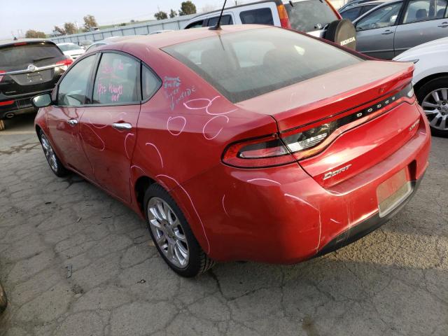 1C3CDFCA4DD133131 - 2013 DODGE DART LIMITED RED photo 3