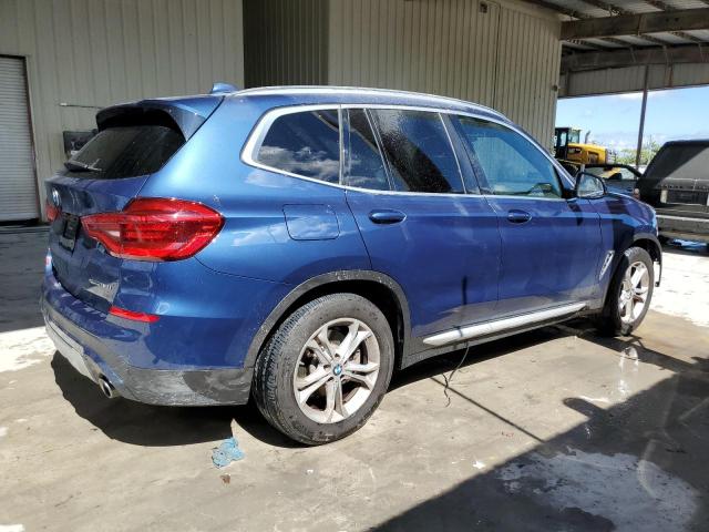 5UXTY3C07M9F68333 - 2021 BMW X3 SDRIVE30I BLUE photo 3