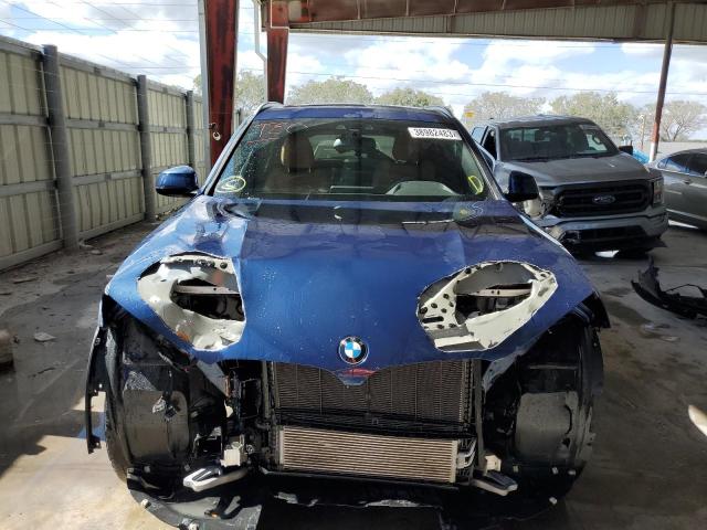 5UXTY3C07M9F68333 - 2021 BMW X3 SDRIVE30I Blau Foto 5