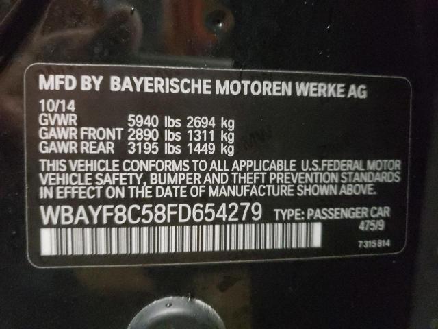 WBAYF8C58FD654279 - 2015 BMW 750 LXI BLACK photo 12