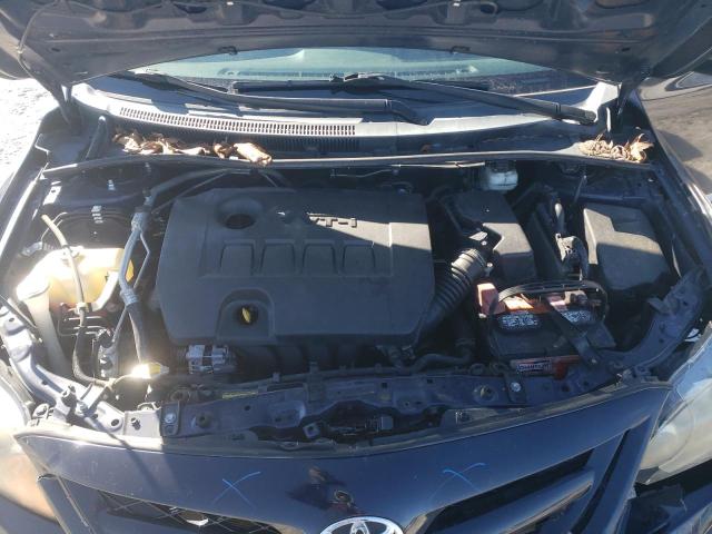 2T1BU4EE4BC688649 - 2011 TOYOTA COROLLA BASE BLUE photo 11