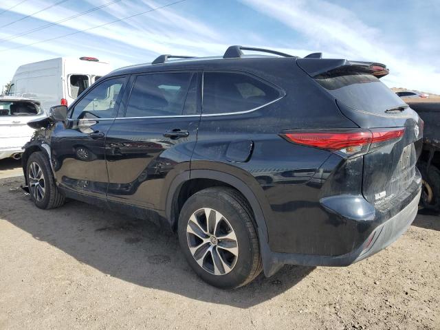 5TDHZRBH2MS141347 - 2021 TOYOTA HIGHLANDER XLE BLACK photo 2