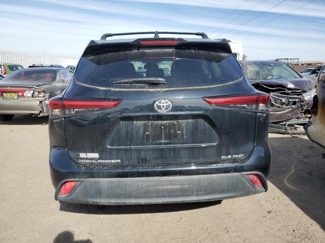 5TDHZRBH2MS141347 - 2021 TOYOTA HIGHLANDER XLE BLACK photo 6