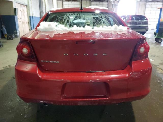 1B3BD2FG6BN595912 - 2011 DODGE AVENGER LUX RED photo 6