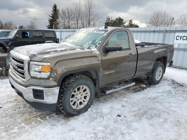 1GTN2UECXEZ121809 - 2014 GMC SIERRA K1500 SLE BROWN photo 1