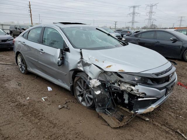 2HGFC1F71KH651729 - 2019 HONDA CIVIC EXL ვერცხლისფერი ფოტო 4