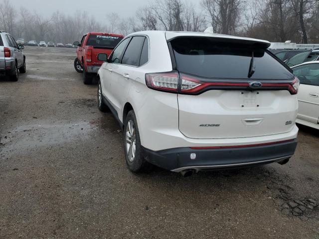 2FMTK3J99FBC11724 - 2015 FORD EDGE SEL WHITE photo 2