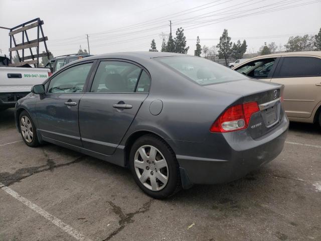 2HGFA16539H308709 - 2009 HONDA CIVIC LX GRAY photo 2